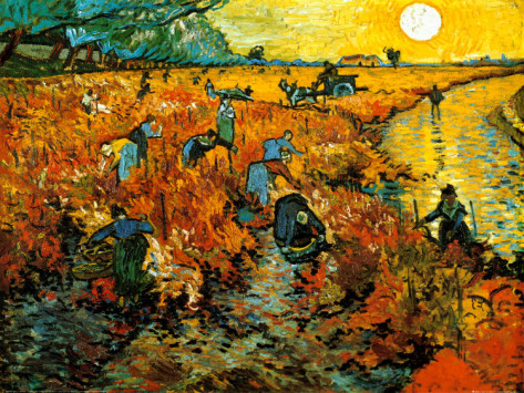 The Red Vineyard at Arles - Van Gogh Painting On Canvas